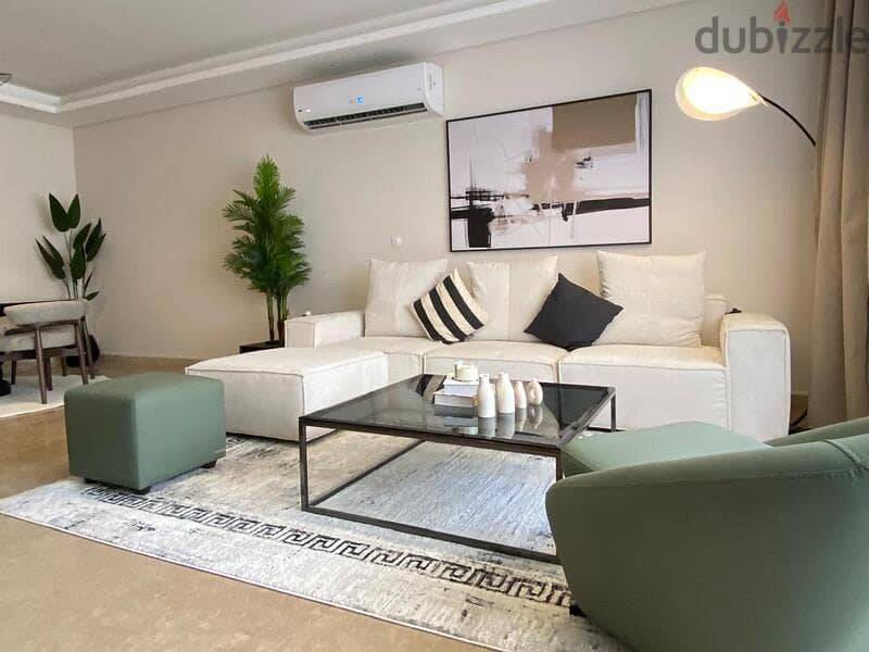 Furnished apartment for rent in ZedWest Compound SheikhZayed 1