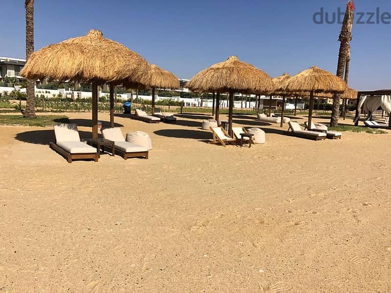 Summer now in a fully finished two-bedroom chalet in the finest villages in Ain Sokhna 0