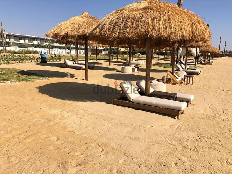 Summer now in a fully finished two-bedroom chalet in the finest villages in Ain Sokhna 2