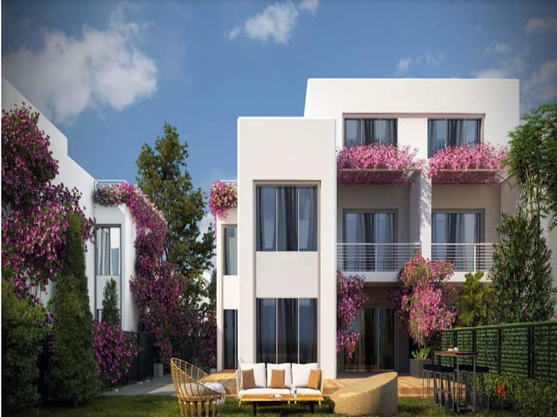 Own a chalet with a garden area and a view directly on the Lagoon, fully finished, with air conditioners and a kitchen, with a 10% down payment seazen 6