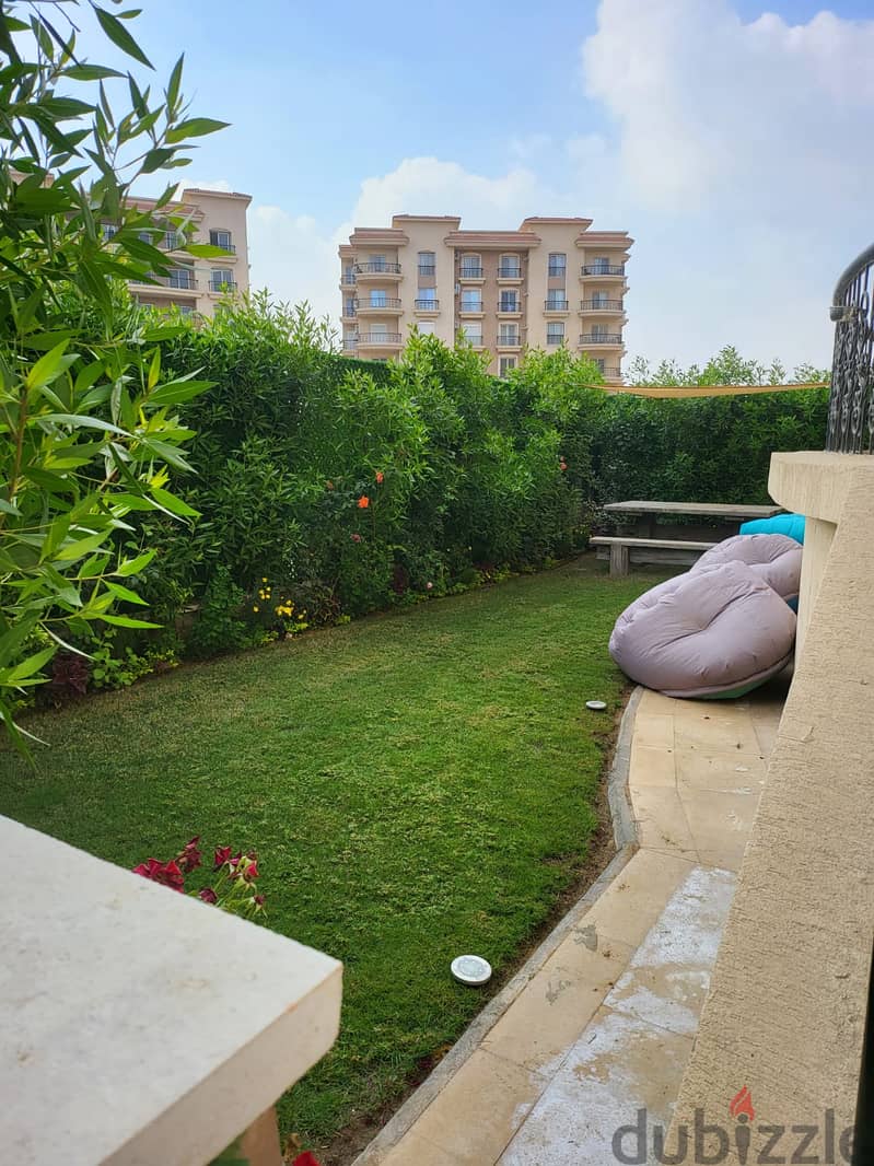 Available apartment for ownership in Al-Rehab City, View Garden, the most prestigious area of ​​Al-Rehab, ground floor with garden 1