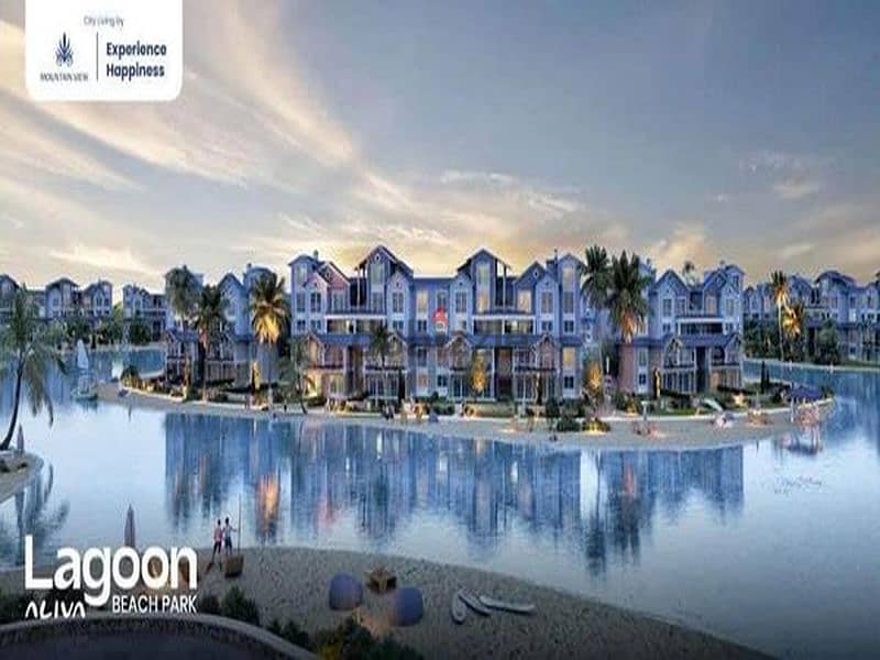 3bedrooms apartment for sale in mountain view aliva mostakbal city ,new cairo , direct lagoon view , 8 years installments with the lowest price 1