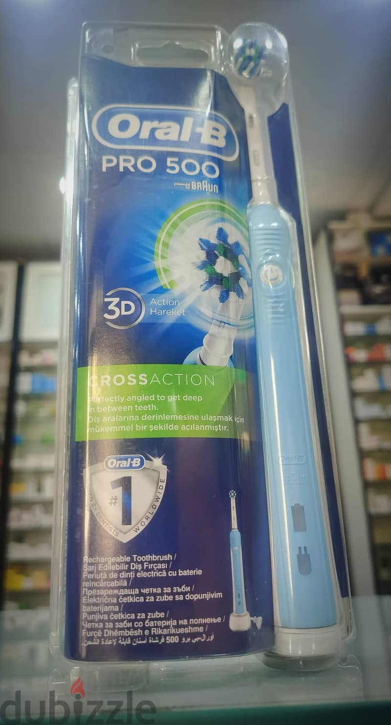 فرشاة اسنان كهربائية اورال-بي برو 500 Oral B Pro 500 1