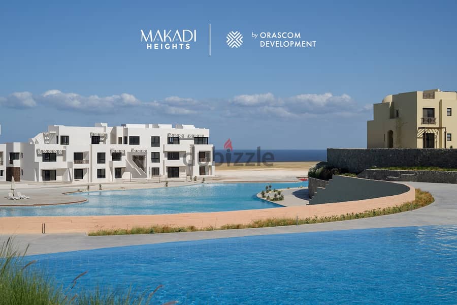 Chalet 85 sqm ,fully finished, with view on the sea, in Makadi Heights, Hurghada, by Orascom Company 9