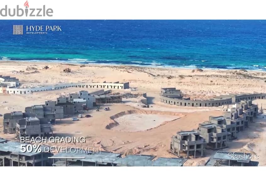 CHALET FOR SALE IN SEASHORE, RAS AL HEKMA  Hyde Park | 370K  down payment | Special view | Fully Finished 7