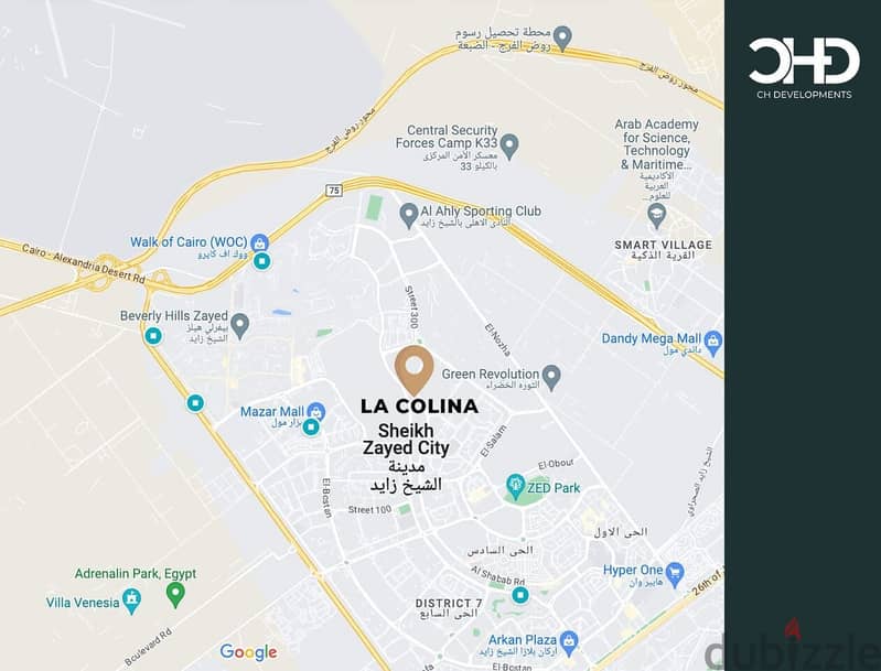 Apartment 125 meters La colina shiekh zayed down payment 5% 6