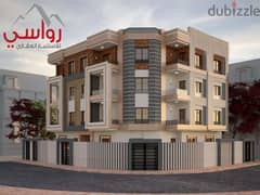 Owned apartment on the corner of Panorama, 190 sqm, nautical, with a 35% down payment and 48 months’ installments, Beit Al Watan, Fifth Settlement