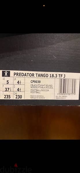 Original Adidas Predator football shoes Size 37.5 1