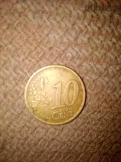 10 سنت ايطالي 2002