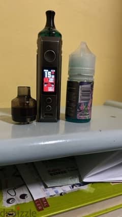 Voopoo drag s+half liq blue panther ice 30nic+mtl and dl tank