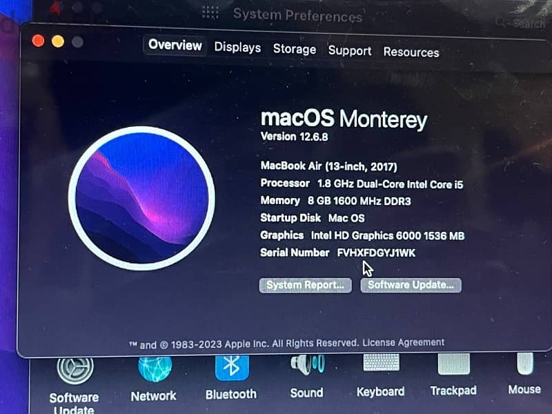 جهاز Macbook air 2017 بحالة الزيرو 3