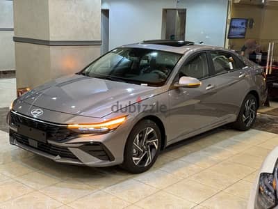 HYUNDAI  ELANTRA  CN7 BLACK DIAMOND  الفئه 4 WAKEL  NEW  ZERO 2024