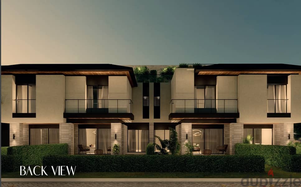 On the Ring Road, own a townhouse 205 sqm with the lowest down payment in the Fifth Settlement 2