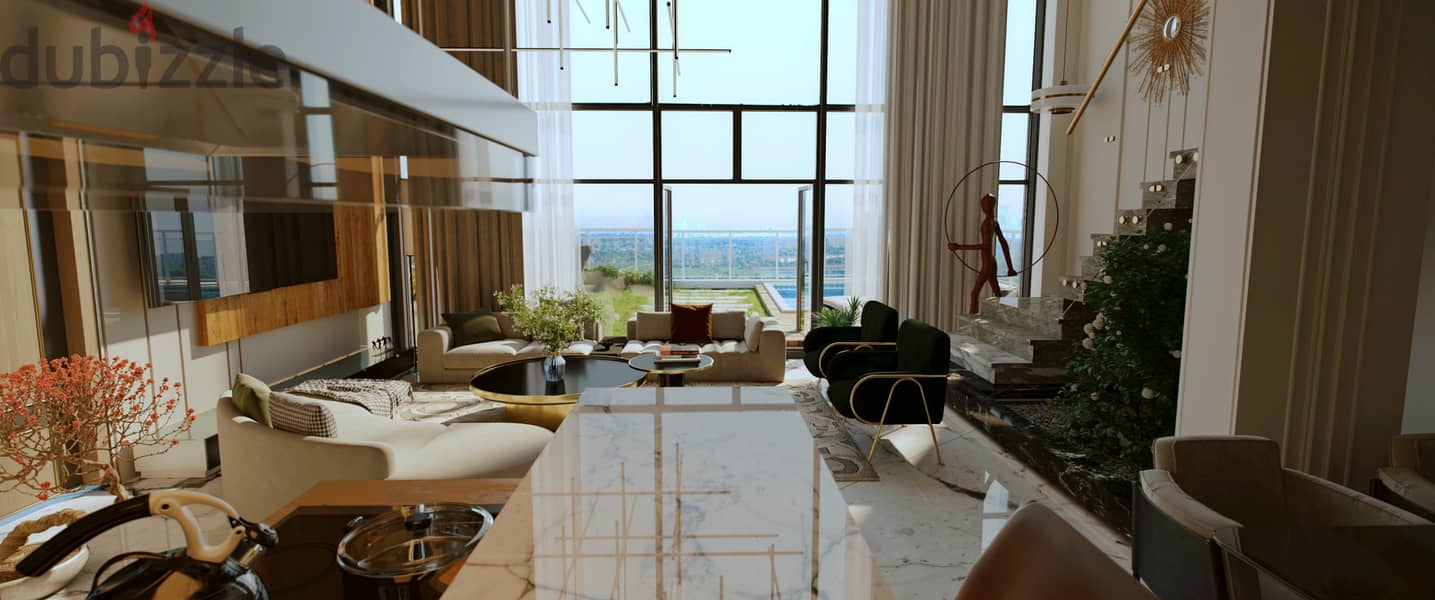 Duplex 322 meters with swimming pool, finished, Ultra Super Lux, with a 5% down payment and payment up to 8 years, on the northern 90th in the Fifth S 0
