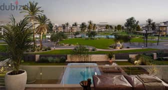Fully finished apartment with a view on the landscape, along Beverly Hills, next to Al-Ahly Club, in Sodic Vye 0