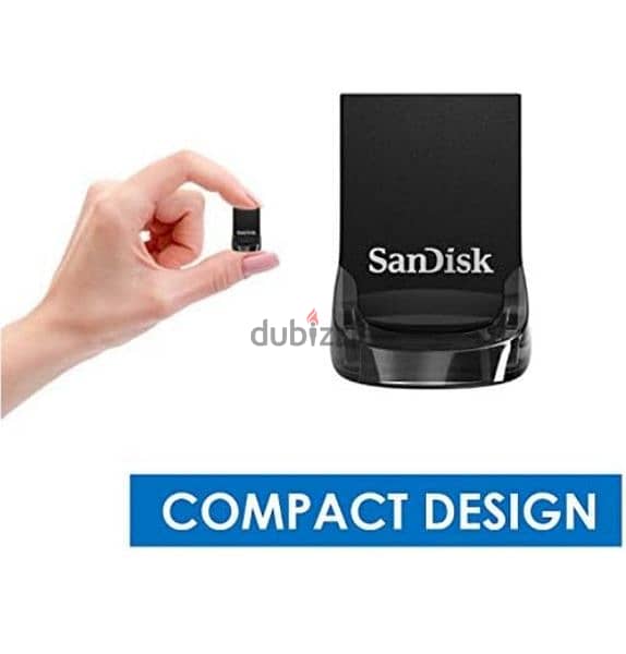 فلاشة سانديسك SanDisk الترا فيت 128 جيجا بايت فلاش درايف 3