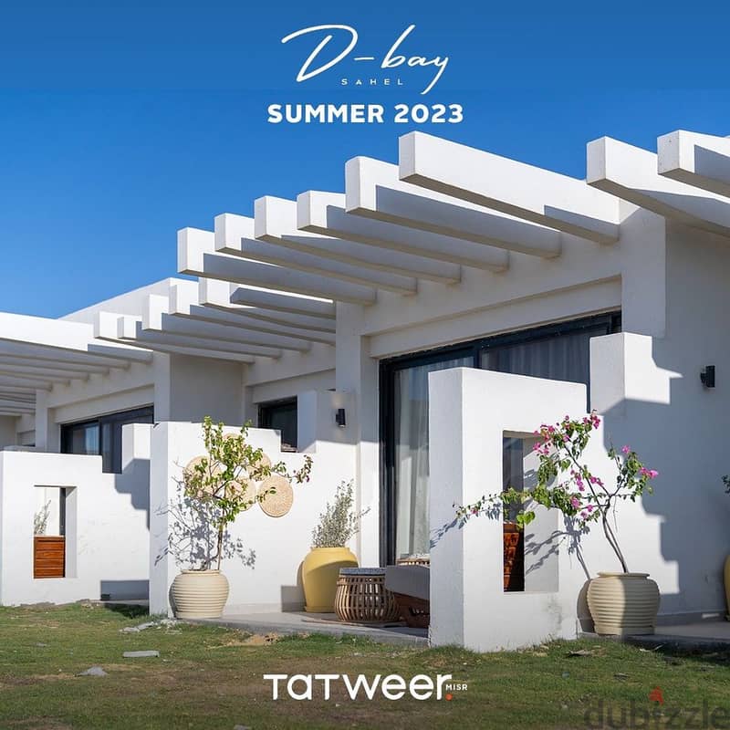 Chalet 95 meters finished ultra modern with a fabulous view directly on Lagoon in North Coast | D Bay | The purest sea | Tatweer Misr | New Launch 8