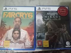 Assassin's Creed Mirage PS5 (Arabic) & Far cry 6 PS5 (Arabic)