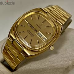 Omega -Seamaster Day/Date Gold Plated 1020 caliber - 196.0200 لن تتكرر