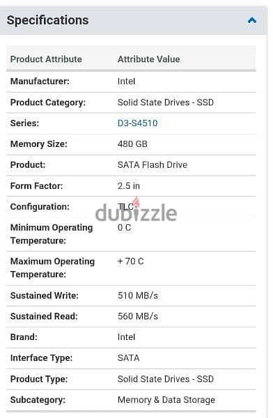 480G SSD INTEL SATA3 2.5inch disk drive 1