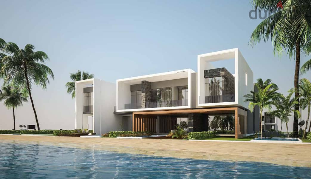 Separate villa for sale with a fantastic sea view, with a down payment of 4.5 million, in Azha, North Coast 0