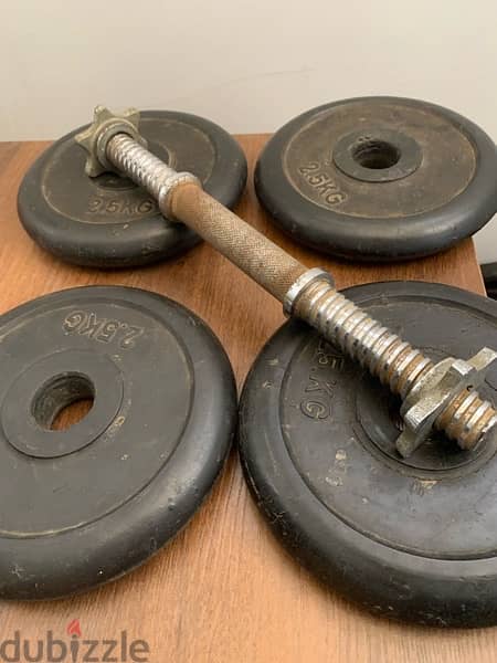 Dumbbell and smal bar 1