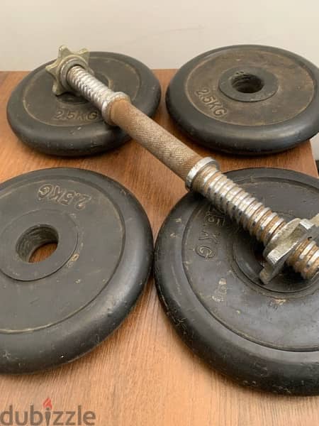 Dumbbell and smal bar 2