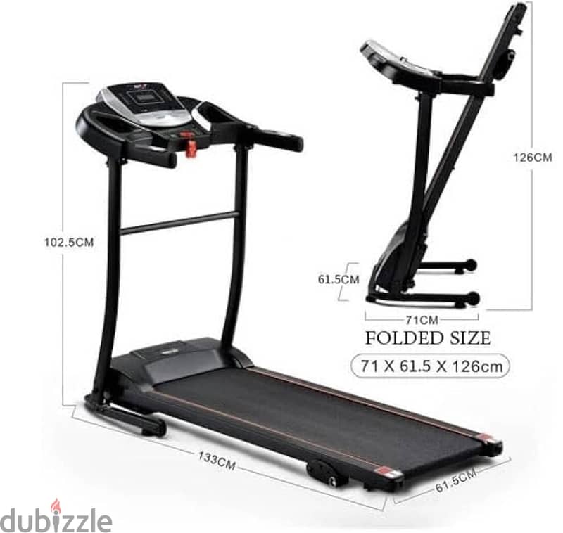 Top Fit MT-333 Fitness Treadmill, 110 Kg   مشايه كهربائية تريدميل 1