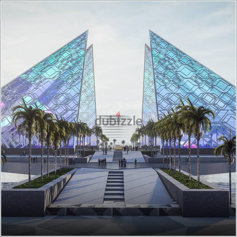 "Your commercial unit is on the ground floor, first row directly overlooking the Green River in the largest commercial mega mall, Pyramids City, 3