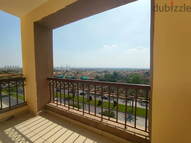 An apartment for rent in Madinaty, 260 sqm with a view of the Wadi Garden, located in B1 near the services. 11