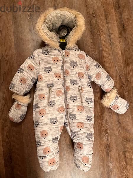 baby boy snow coat from mothercare 1