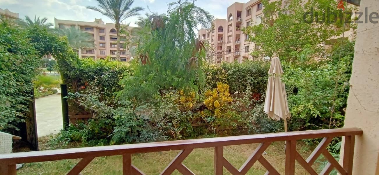 Available ground ownership apartment in Garden Rehab City - New Fifth Phase     Area - 150 m + 60 m garden    It is more than wonderful without being 4