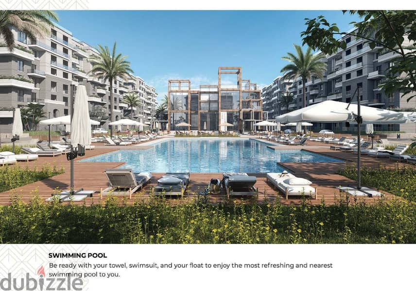 Own your apartment with an area of ​​​​155 square meters in the Dejoya 3 compound in the heart of the Administrative Capital, directly on the central 8