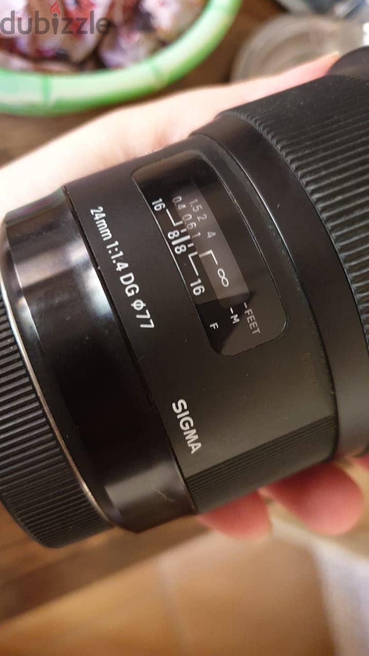 Sigma 24mm f/1.4 DG HSM Art Lens for Canon EF عدسة كانون سيجما 2
