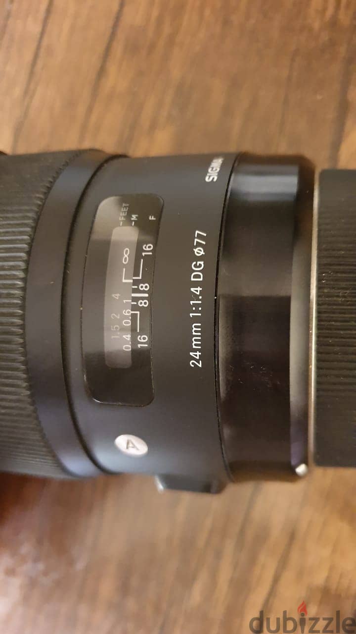 Sigma 24mm f/1.4 DG HSM Art Lens for Canon EF عدسة كانون سيجما 3