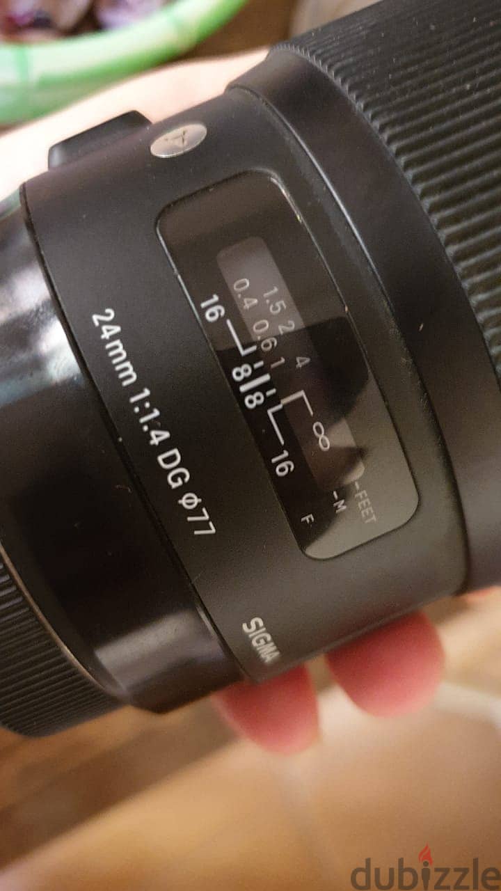 Sigma 24mm f/1.4 DG HSM Art Lens for Canon EF عدسة كانون سيجما 7