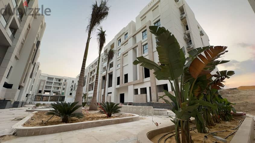 5 years installments for a unique finished studio with air conditioners and a view garden in Aljar Sheraton Compound 11
