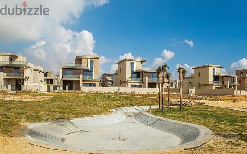 Villa with 3 floors (ground - first - roof), super luxurious, finished, in the heart of Sheikh Zayed Sodic - Sodic The Estates, near Sphinx Airport 2