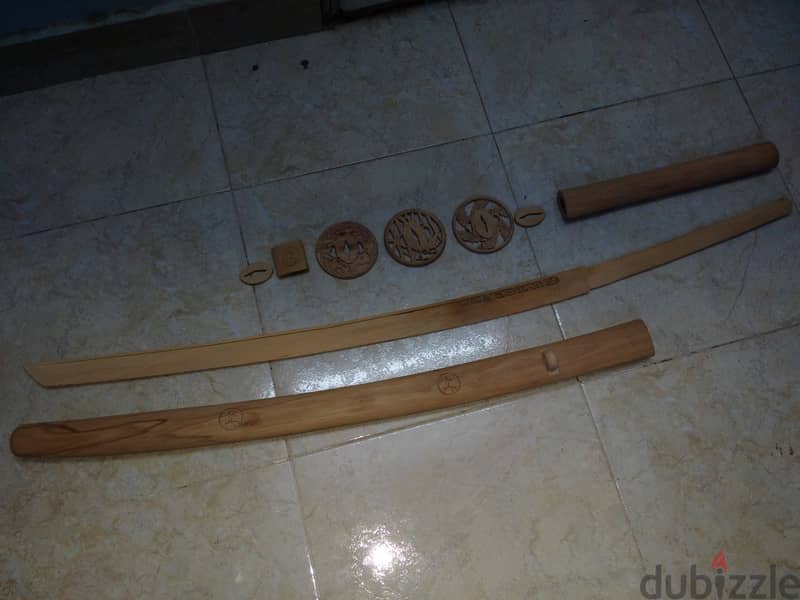 تحف خشب ساموراي، روماني ، فرعوني ، فايكنج ، دروع 17