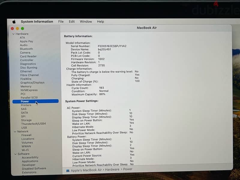 Apple MacBook Air 13”2020 M1 USED Like NEW 15