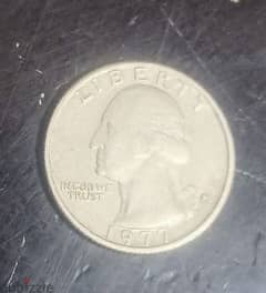 ربع دولار امريكي 1977