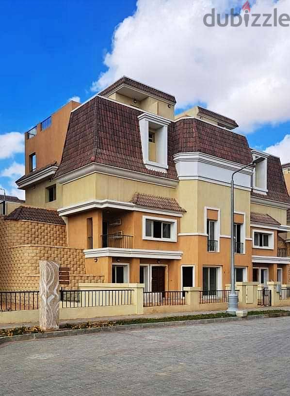 Stand alone villa for sale in installments next to Madinaty in Saray Compound 3