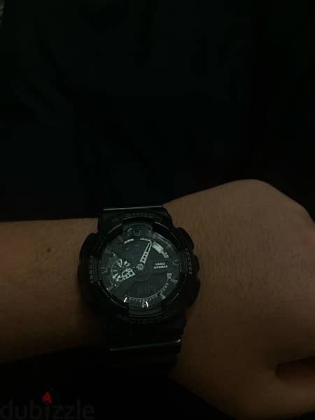 casio mad black gshock watch model ga-110 1