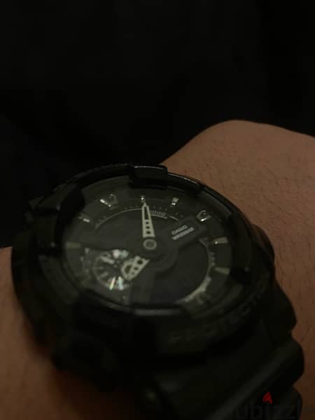 casio mad black gshock watch model ga-110 2