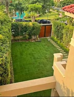S villa 3 floors 239 sqm independent for sale with a fantastic view of Central Park in Sarai Compound in front of Talaat Mostafa City 0