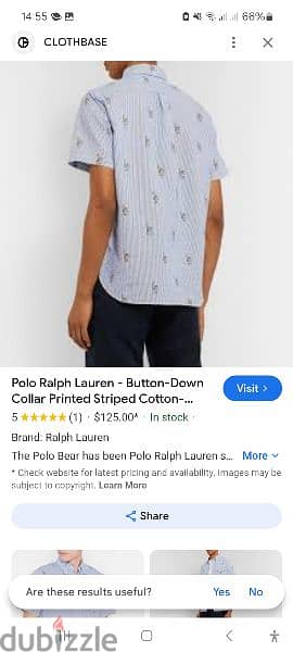 Ralph lauren polo Bear shirt  size L/XL from USA 11