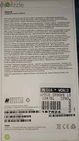 ايفون ١٥ متبرشم ١٢٨ جيجا 1