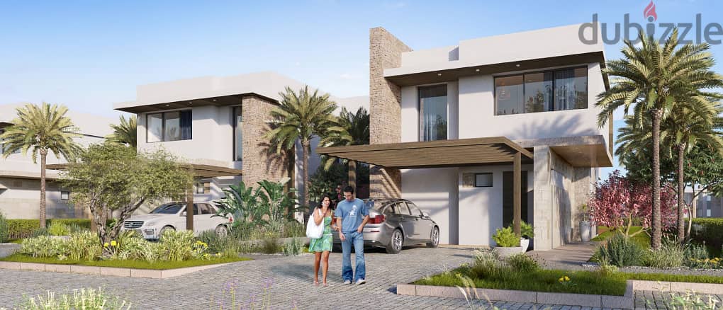 Twin house villa (fully finished + AC`s) for sale in Silver Sands next to Almaza Bay North Coast 1