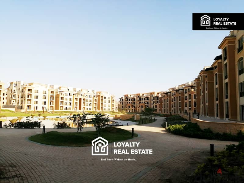 apartment for sale super lux finishing ready to move  first floor in stone residence compound 3