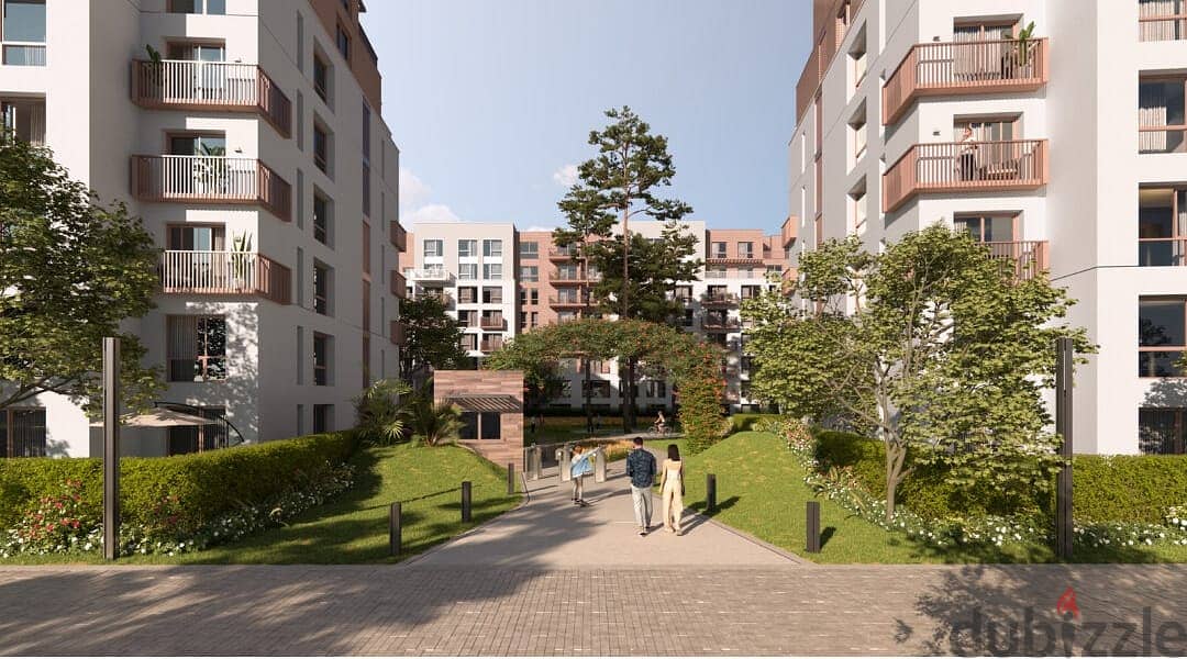 شقة للبيع 155 متر مقدم 500 الف اقساط علي 7 سنين في كموند اشجار سيتي في اكتوبر مرحلة جديدة جاردن جيت  Garden Gate - Ashgar City 4